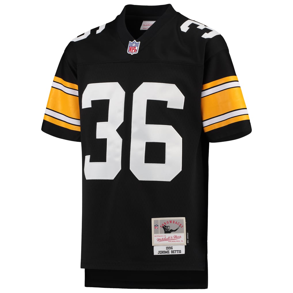 Youth Pittsburgh Steelers Jerome Bettis Black 1996 Legacy Retired Player Jersey