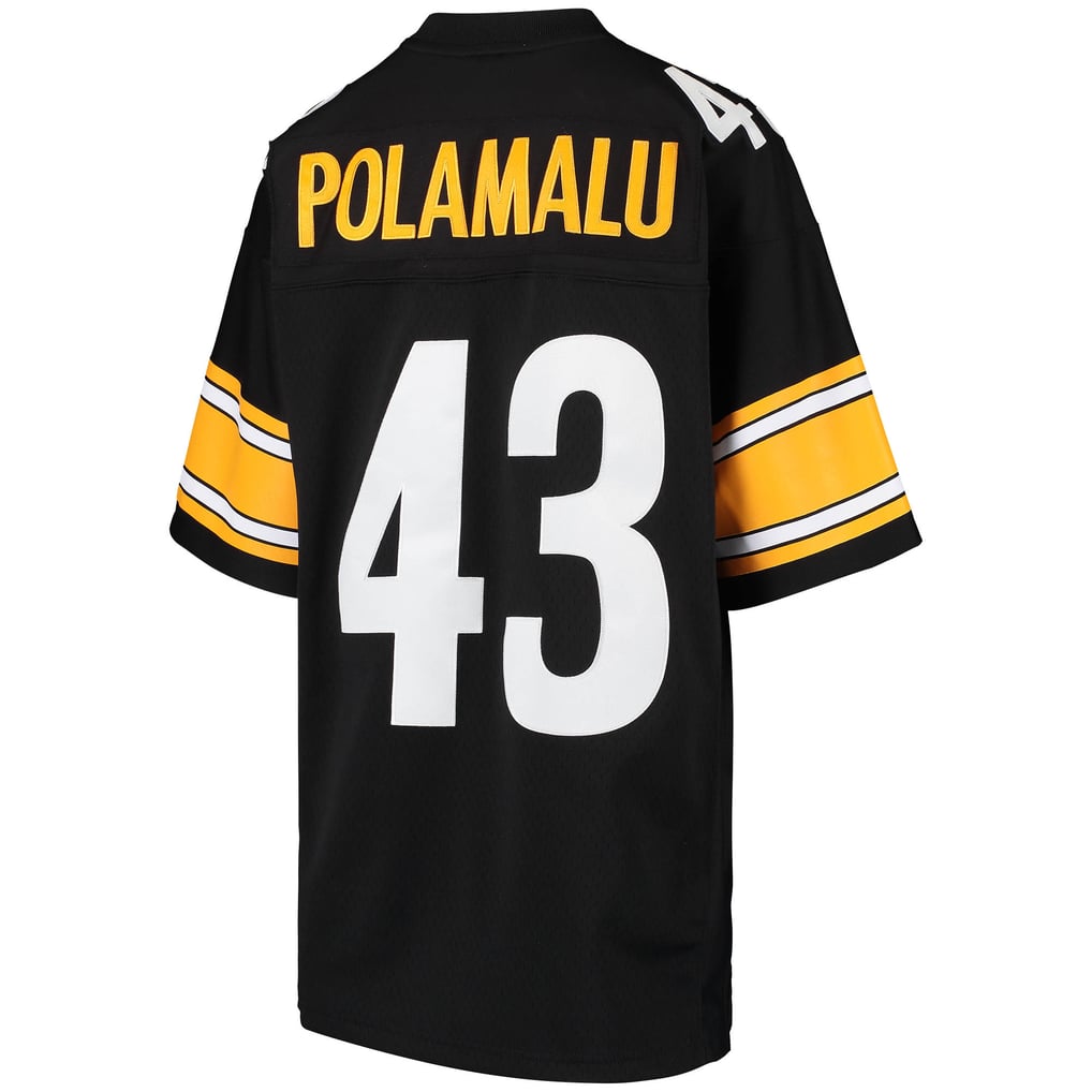 Youth Pittsburgh Steelers Troy Polamalu Black 2005 Gridiron Classics Retired Player Legacy Jersey