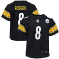 Youth Pittsburgh Steelers Aaron Rodgers Black Game Jersey