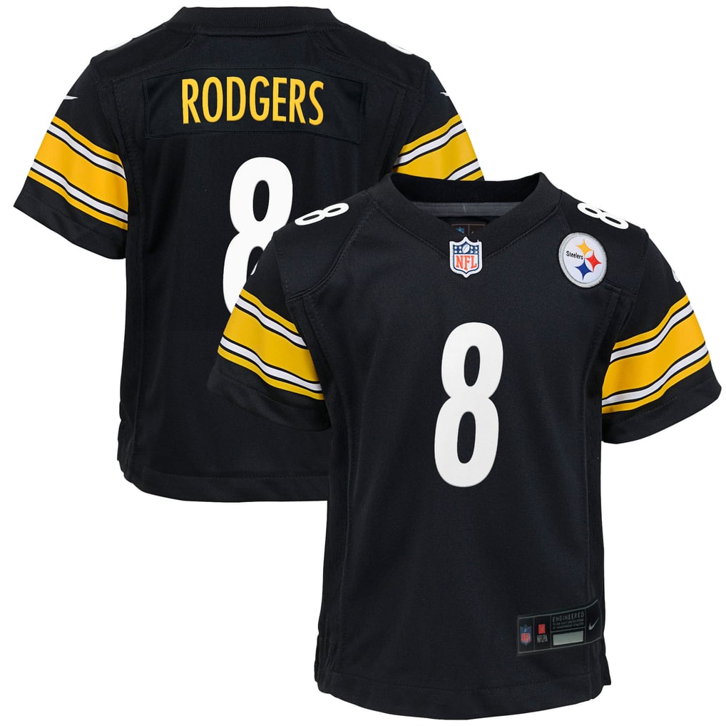 Youth Pittsburgh Steelers Aaron Rodgers Black Game Jersey