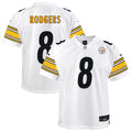 Youth Pittsburgh Steelers Aaron Rodgers White Game Jersey