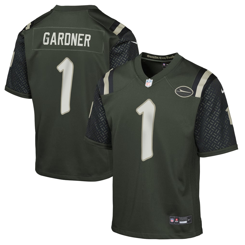 Youth New York Jets Ahmad Sauce Gardner Green Rivalries Collection Game Jersey