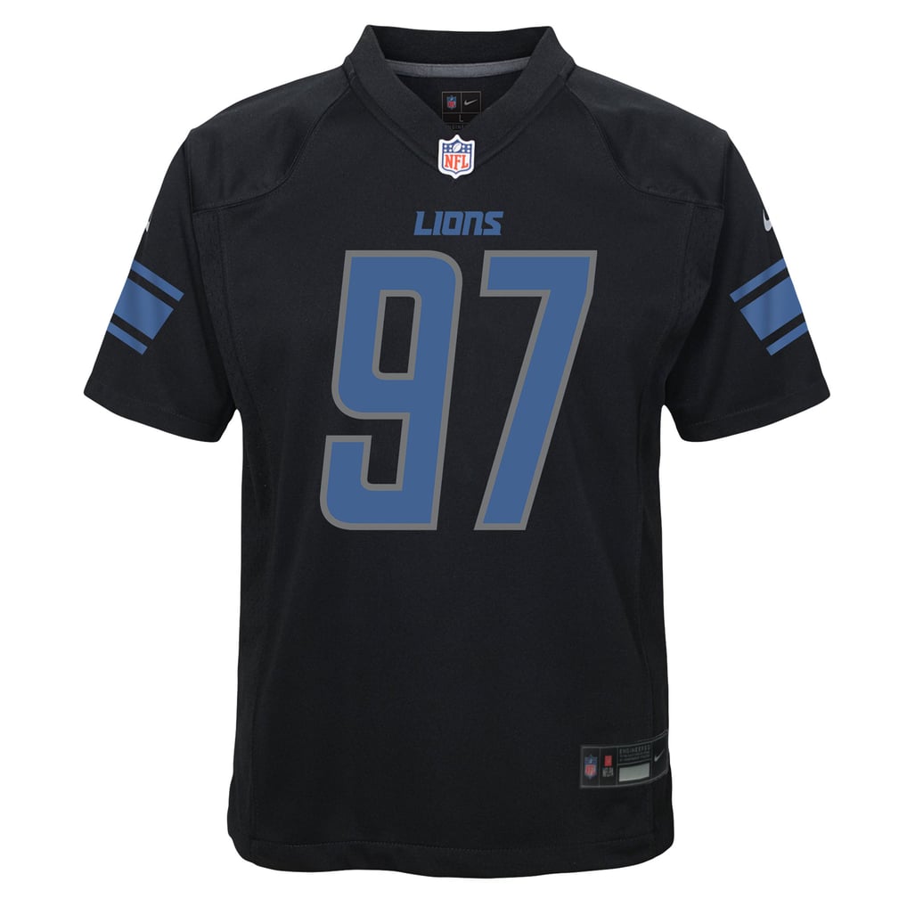 Youth Detroit Lions Aidan Hutchinson Black Game Jersey