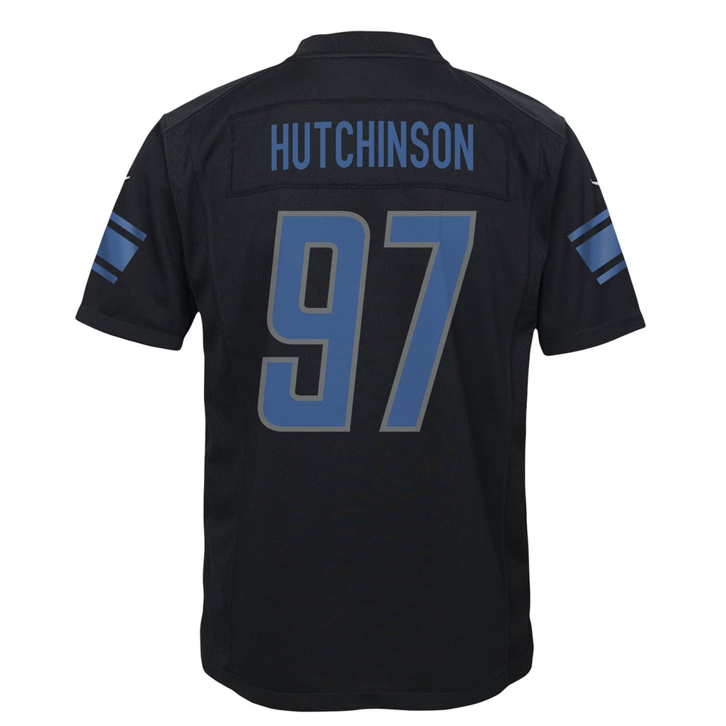 Youth Detroit Lions Aidan Hutchinson Black Game Jersey