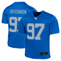 Youth Detroit Lions Aidan Hutchinson Blue Game Jersey