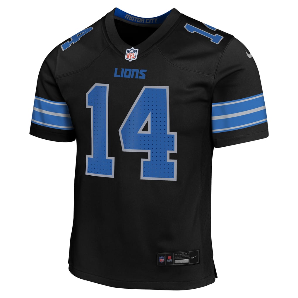 Youth Detroit Lions Amon-Ra St. Brown Black Game Jersey