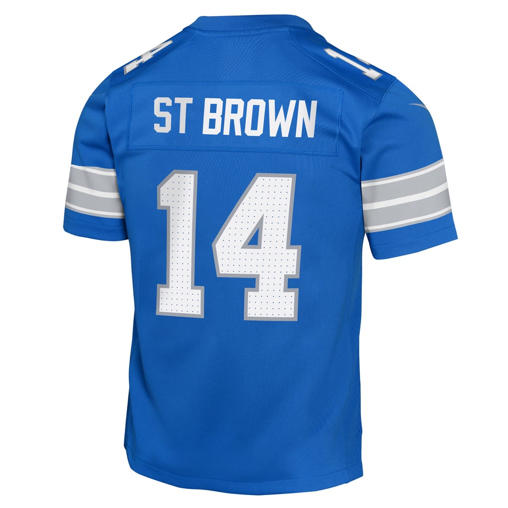 Youth Detroit Lions Amon-Ra St. Brown Blue Game Jersey