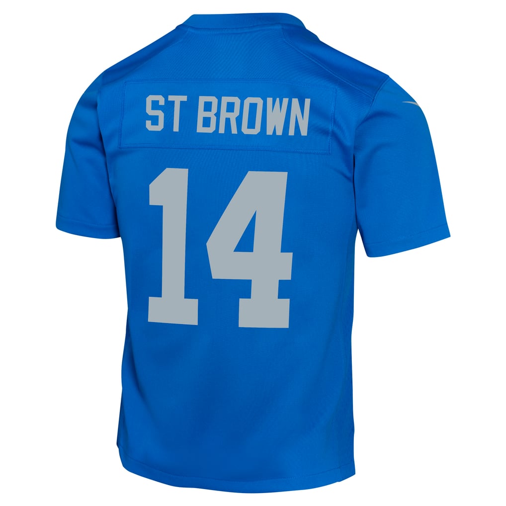 Youth Detroit Lions Amon-Ra St. Brown Blue Game Jersey