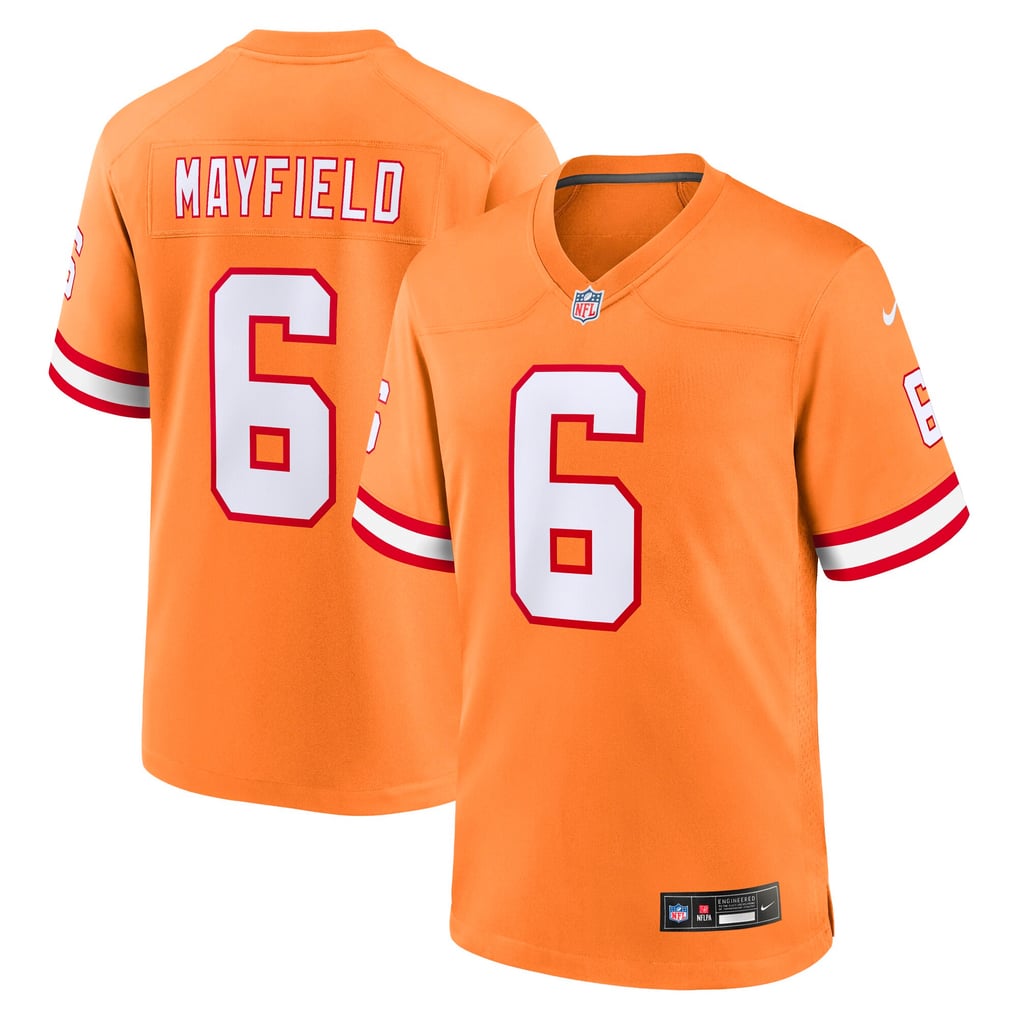 Youth Tampa Bay Buccaneers Baker Mayfield Orange Alternate Game Jersey