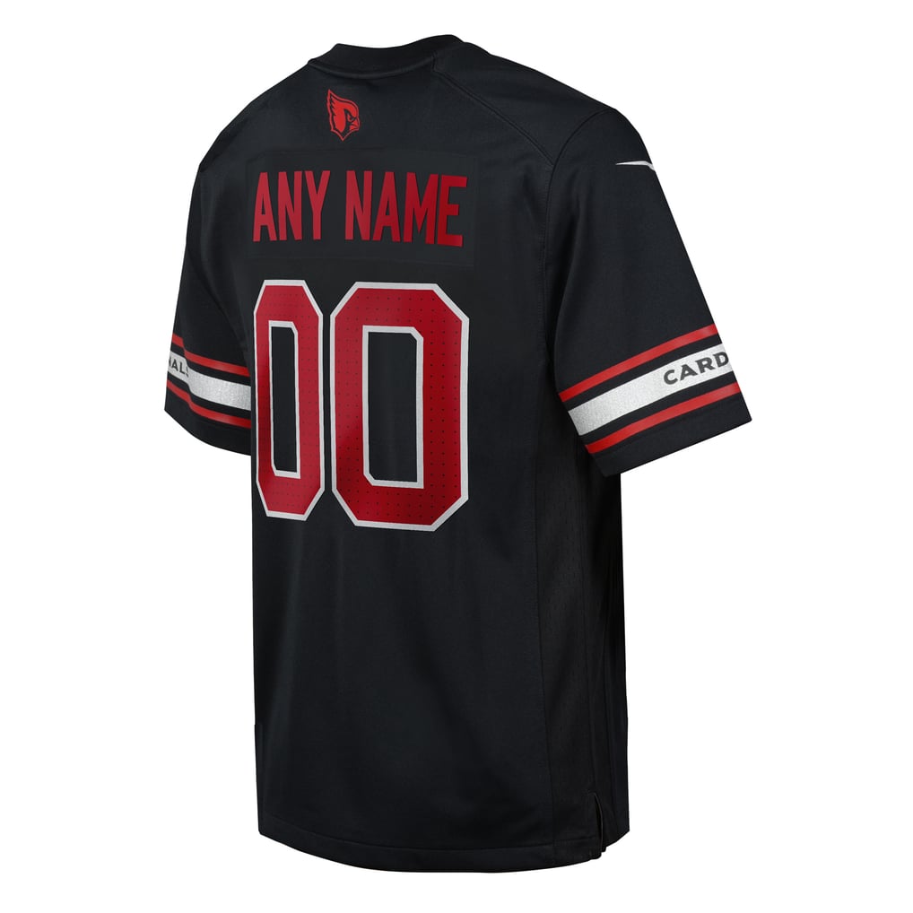 Youth Arizona Cardinals Black Alternate Custom Game Jersey