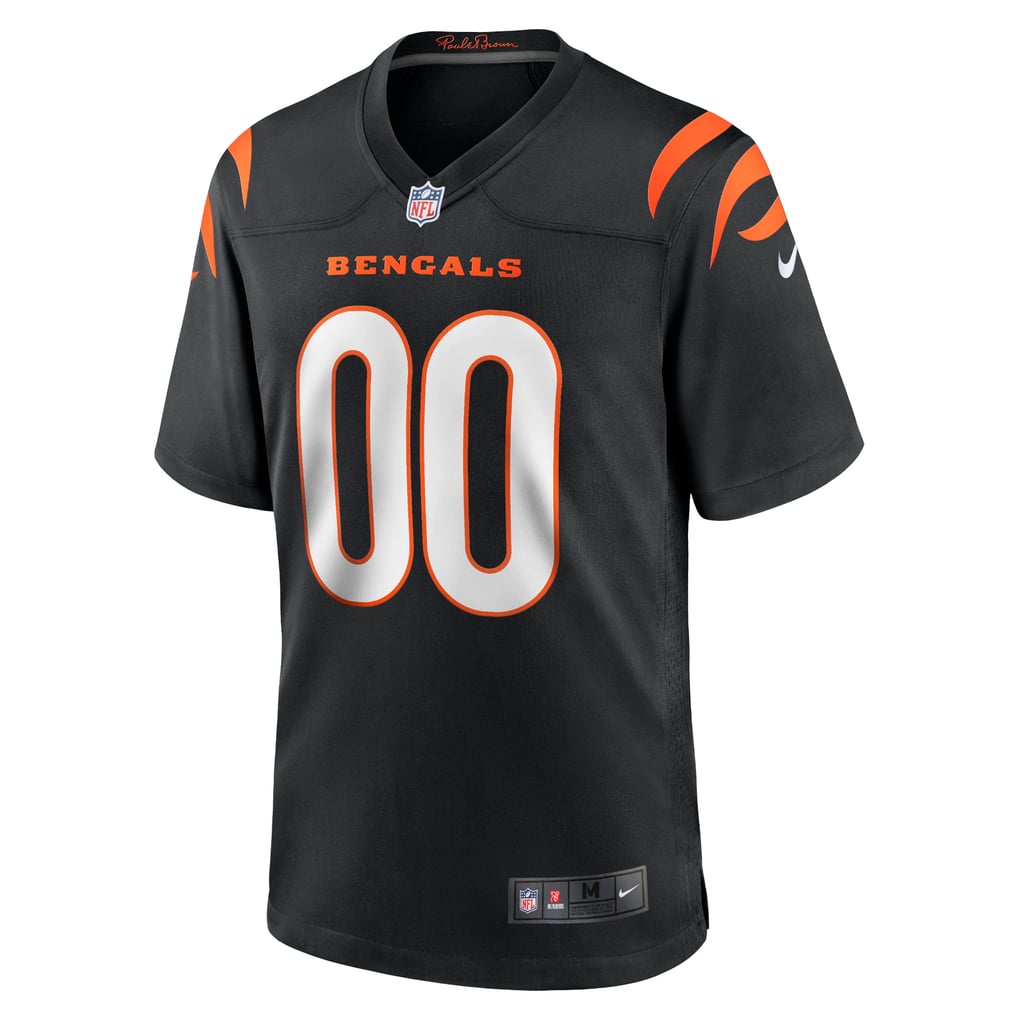 Youth Cincinnati Bengals Black Logo Game Custom Jersey
