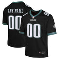 Youth Philadelphia Eagles Black Alternate Custom Game Jersey