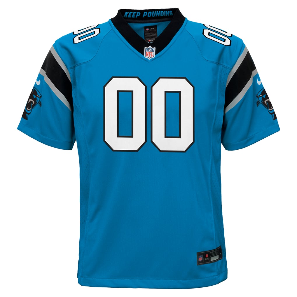 Youth Carolina Panthers Blue Alternate Custom Game Jersey