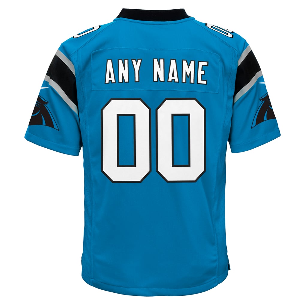 Youth Carolina Panthers Blue Alternate Custom Game Jersey