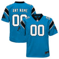 Youth Carolina Panthers Blue Alternate Custom Game Jersey