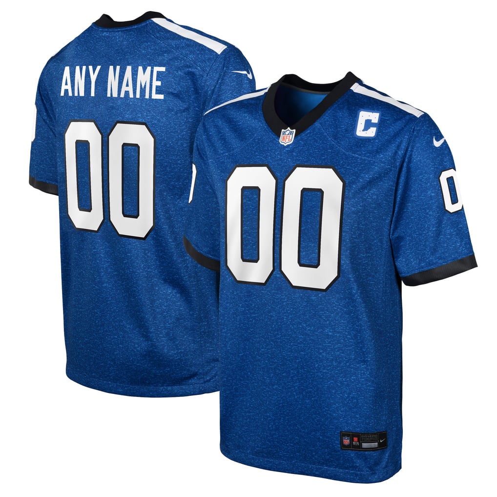 Youth Indianapolis Colts Blue Indiana Nights Alternate Custom Game Jersey