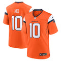 Youth Denver Broncos Bo Nix Orange Game Jersey