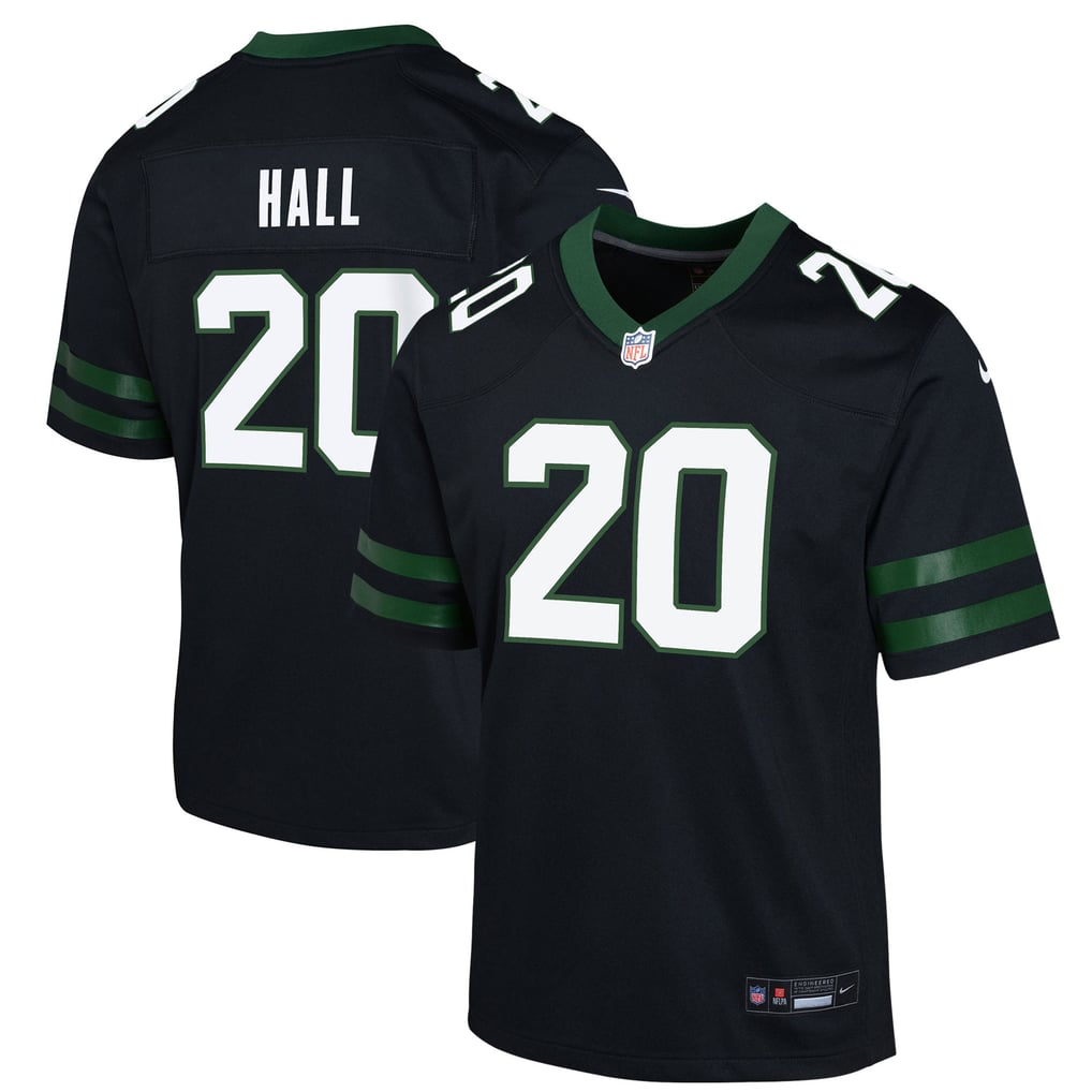 Youth New York Jets Breece Hall Black Game Jersey