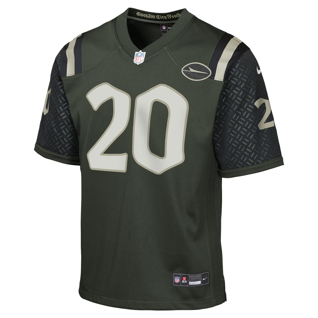 Youth New York Jets Breece Hall Gotham Green 2025 Rivalries Collection Game Jersey