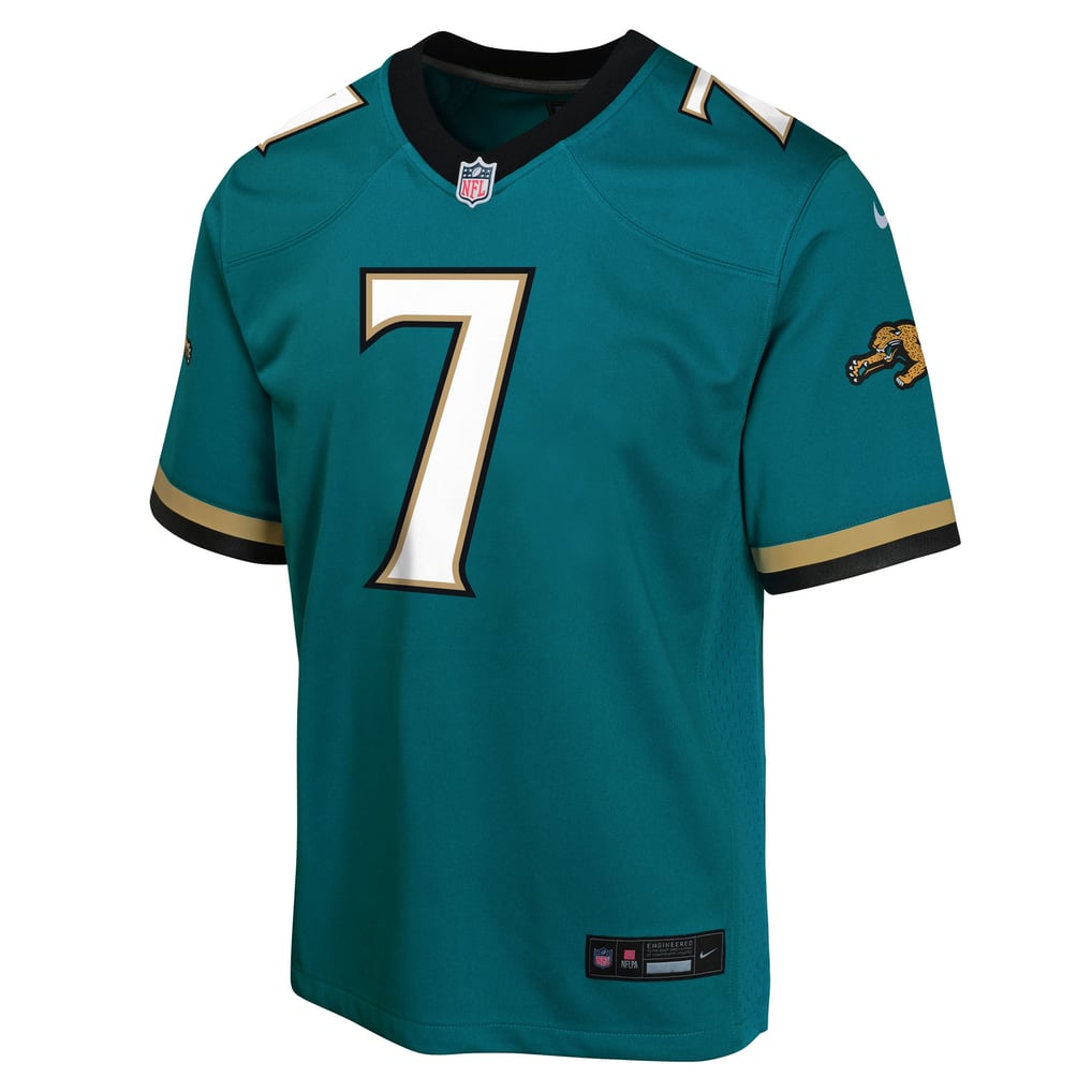 Youth Jacksonville Jaguars Brian Thomas Jr. Teal Alternate 2 Prowler Throwback Game Jersey