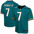 Youth Jacksonville Jaguars Brian Thomas Jr. Teal Alternate 2 Prowler Throwback Game Jersey