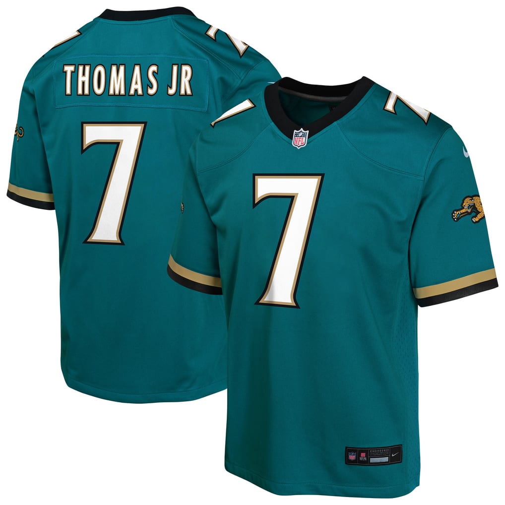 Youth Jacksonville Jaguars Brian Thomas Jr. Teal Alternate 2 Prowler Throwback Game Jersey