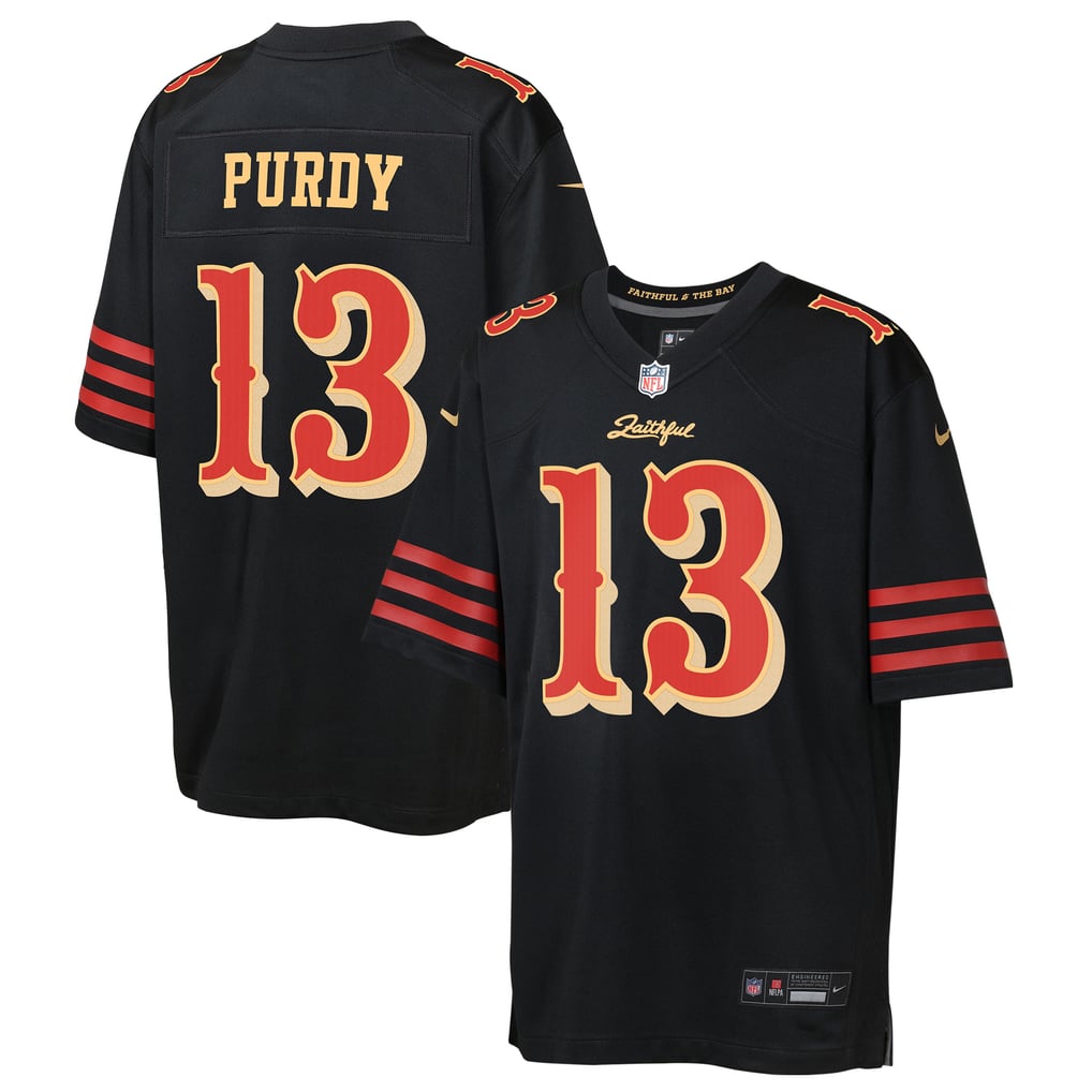 Youth San Francisco 49ers Brock Purdy Black Rivalries Collection Game Jersey