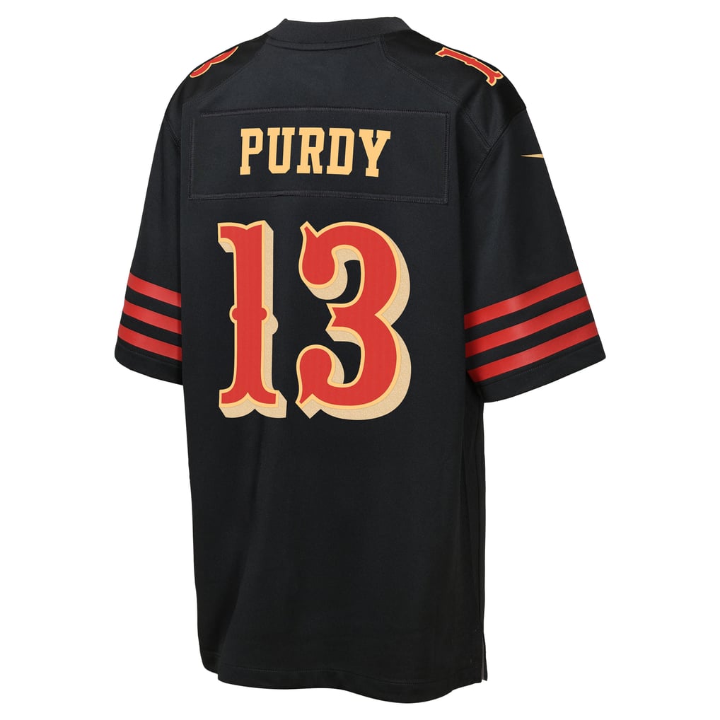 Youth San Francisco 49ers Brock Purdy Black Rivalries Collection Game Jersey