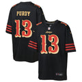 Youth San Francisco 49ers Brock Purdy Black Rivalries Collection Game Jersey