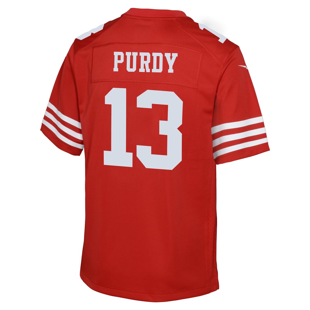 Youth San Francisco 49ers Brock Purdy Scarlet 80th Anniversary Game Jersey