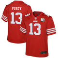 Youth San Francisco 49ers Brock Purdy Scarlet 80th Anniversary Game Jersey