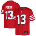 Youth San Francisco 49ers Brock Purdy Scarlet Game Jersey