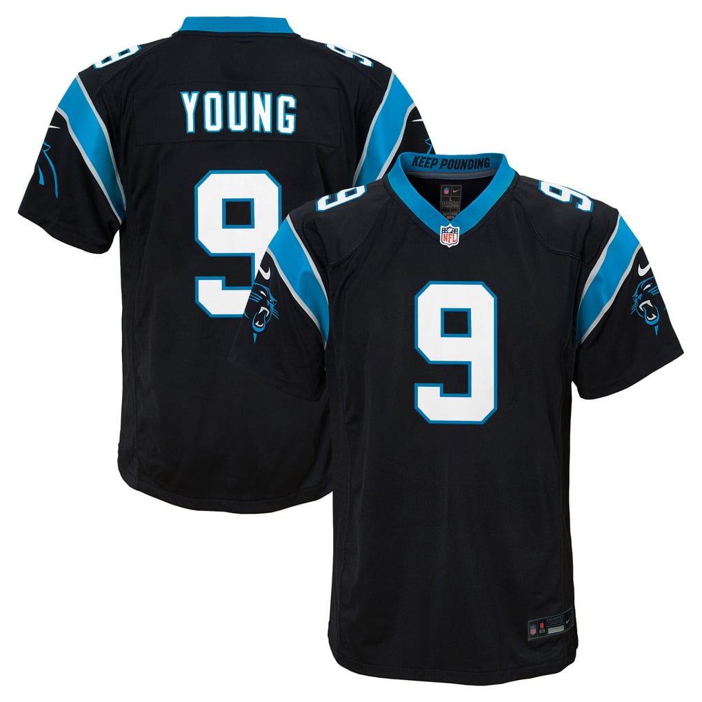 Youth Carolina Panthers Bryce Young Black Game Jersey