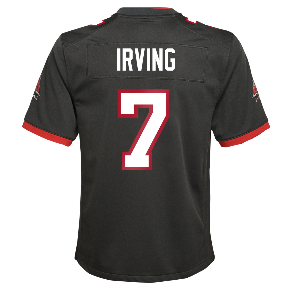 Youth Tampa Bay Buccaneers Bucky Irving Pewter Alternate Game Jersey