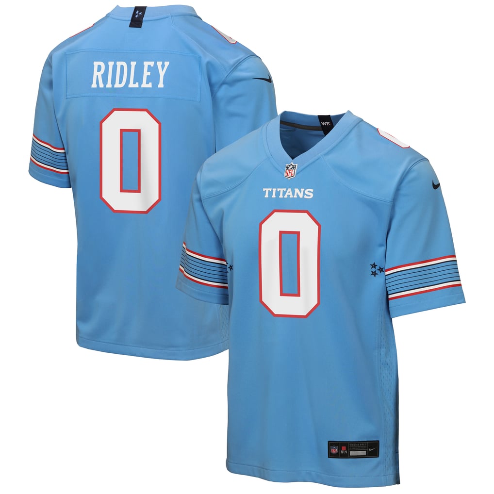 Youth Tennessee Titans Calvin Ridley Light Blue Game Jersey