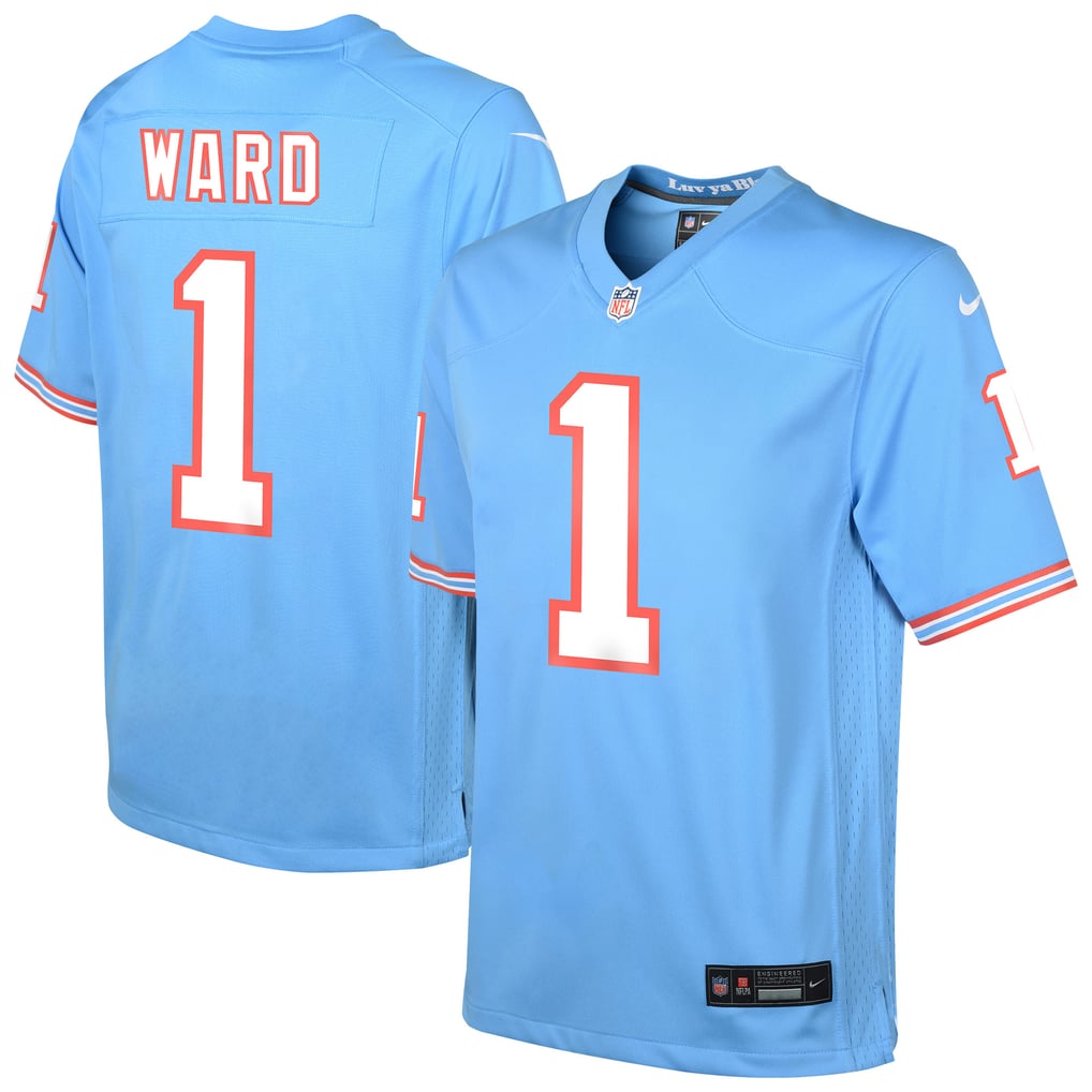 Youth Tennessee Titans Cameron Ward Light Blue Alternate Game Jersey