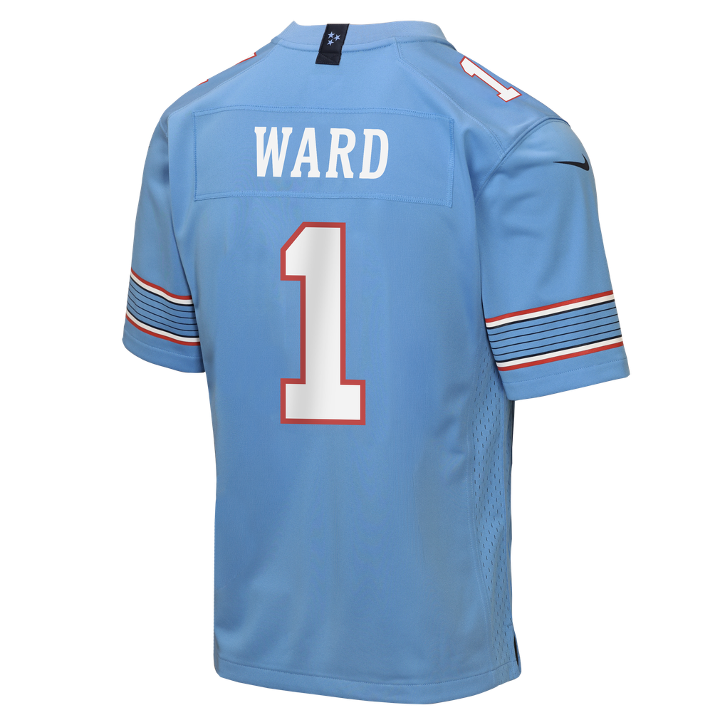 Youth Tennessee Titans Cameron Ward Light Blue Game Jersey