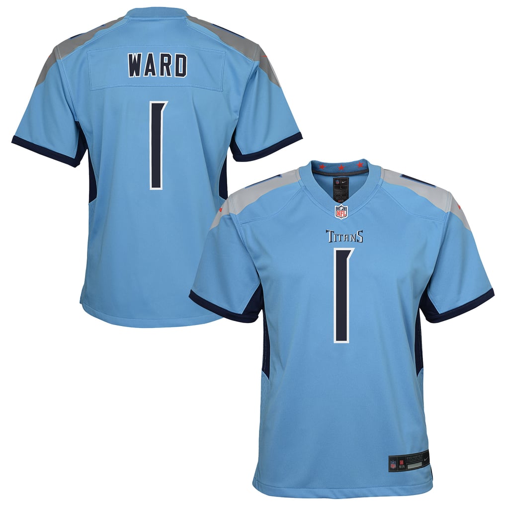 Youth Tennessee Titans Cameron Ward Light Blue Team Game Jersey