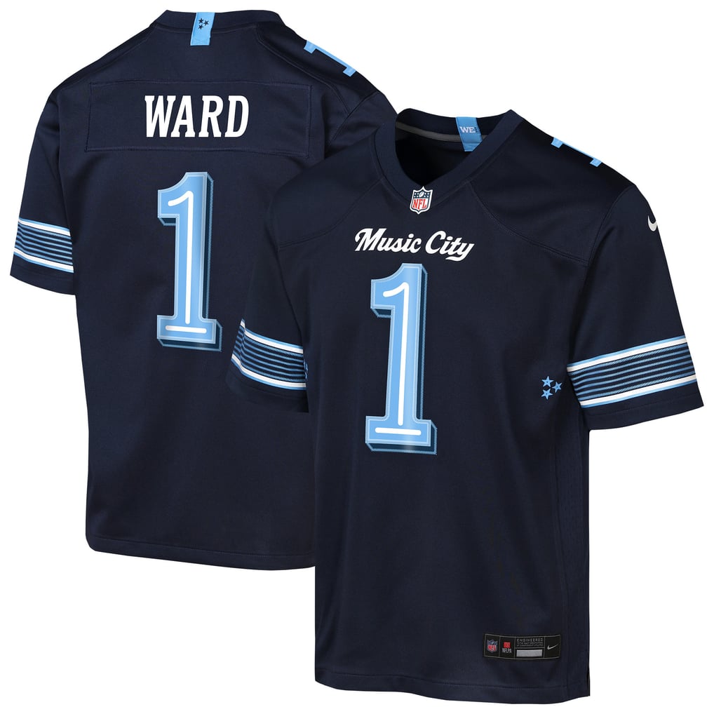 Youth Tennessee Titans Cameron Ward Navy 2026 Rivalries Collection Game Jersey