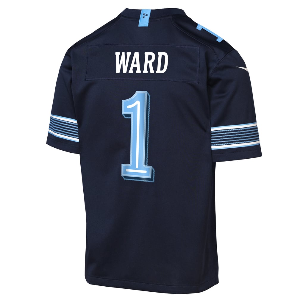 Youth Tennessee Titans Cameron Ward Navy 2026 Rivalries Collection Game Jersey