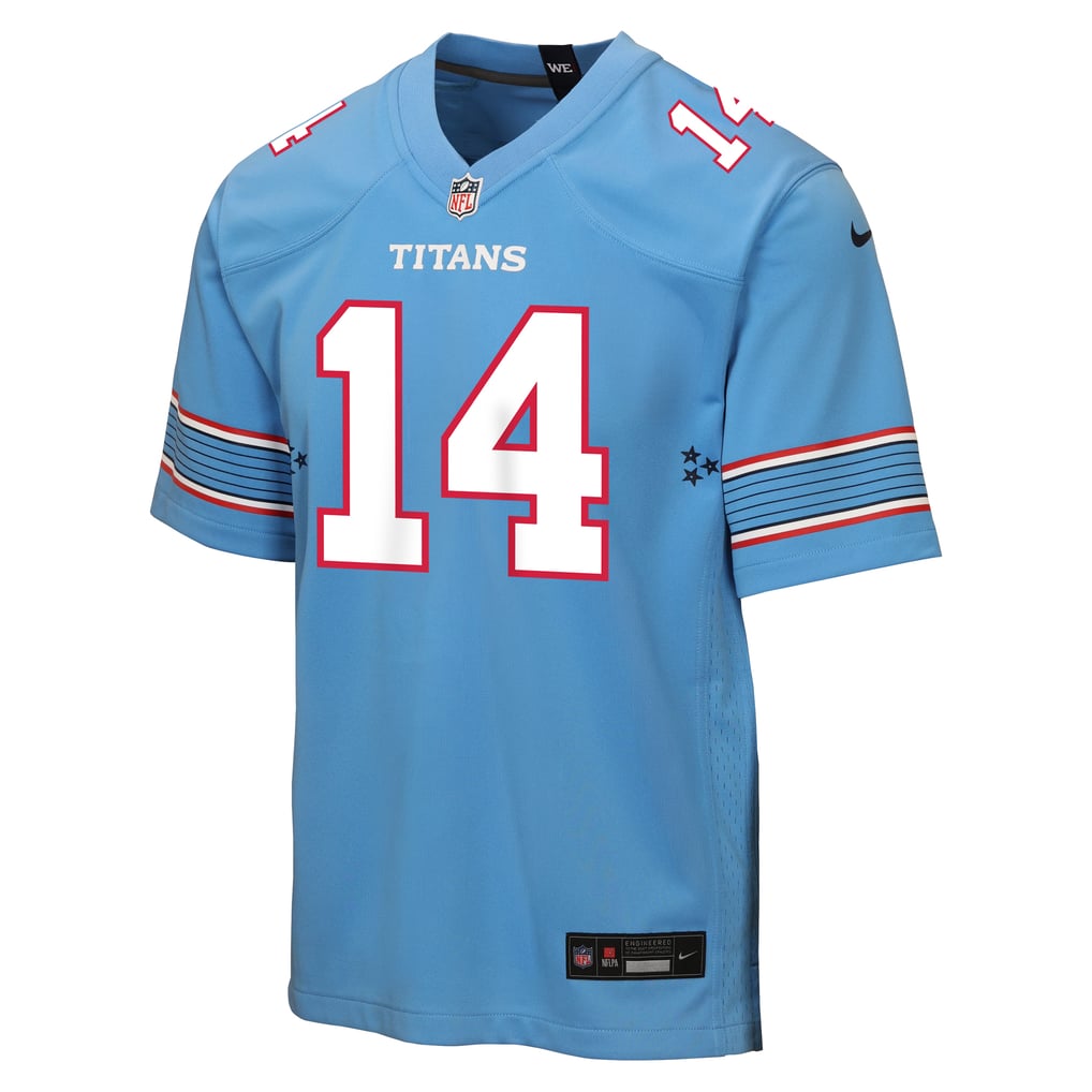 Youth Tennessee Titans Carnell Tate Light Blue Team Game Jersey