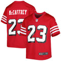 Youth San Francisco 49ers Christian McCaffrey Scarlet Game Jersey