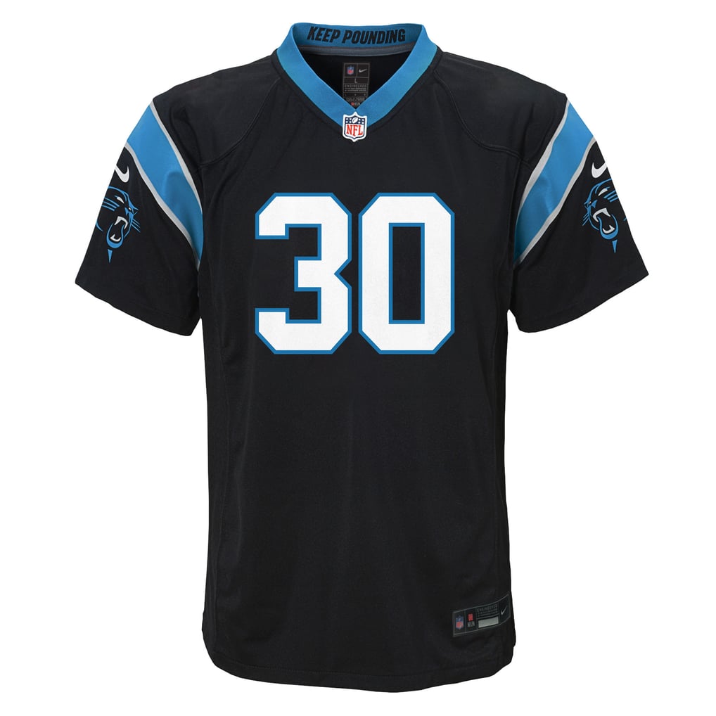 Youth Carolina Panthers Chuba Hubbard Black Team Game Jersey