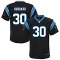 Youth Carolina Panthers Chuba Hubbard Black Team Game Jersey