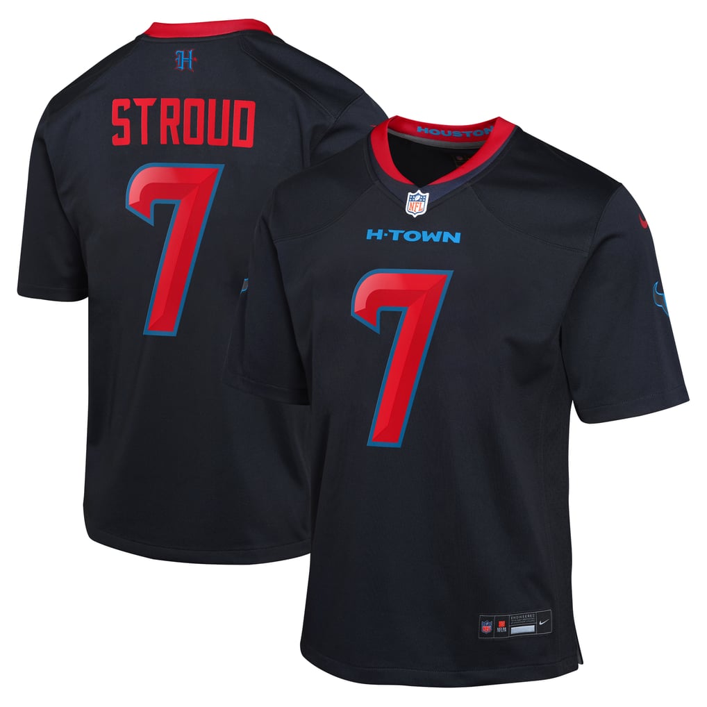 Youth Houston Texans C.J. Stroud Navy Game Jersey