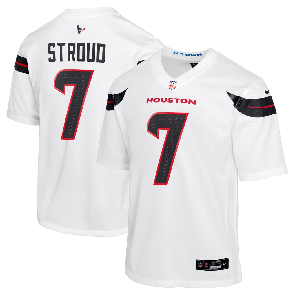 Youth Houston Texans C.J. Stroud White Game Jersey