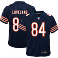 Youth Chicago Bears Colston Loveland Navy Game Jersey
