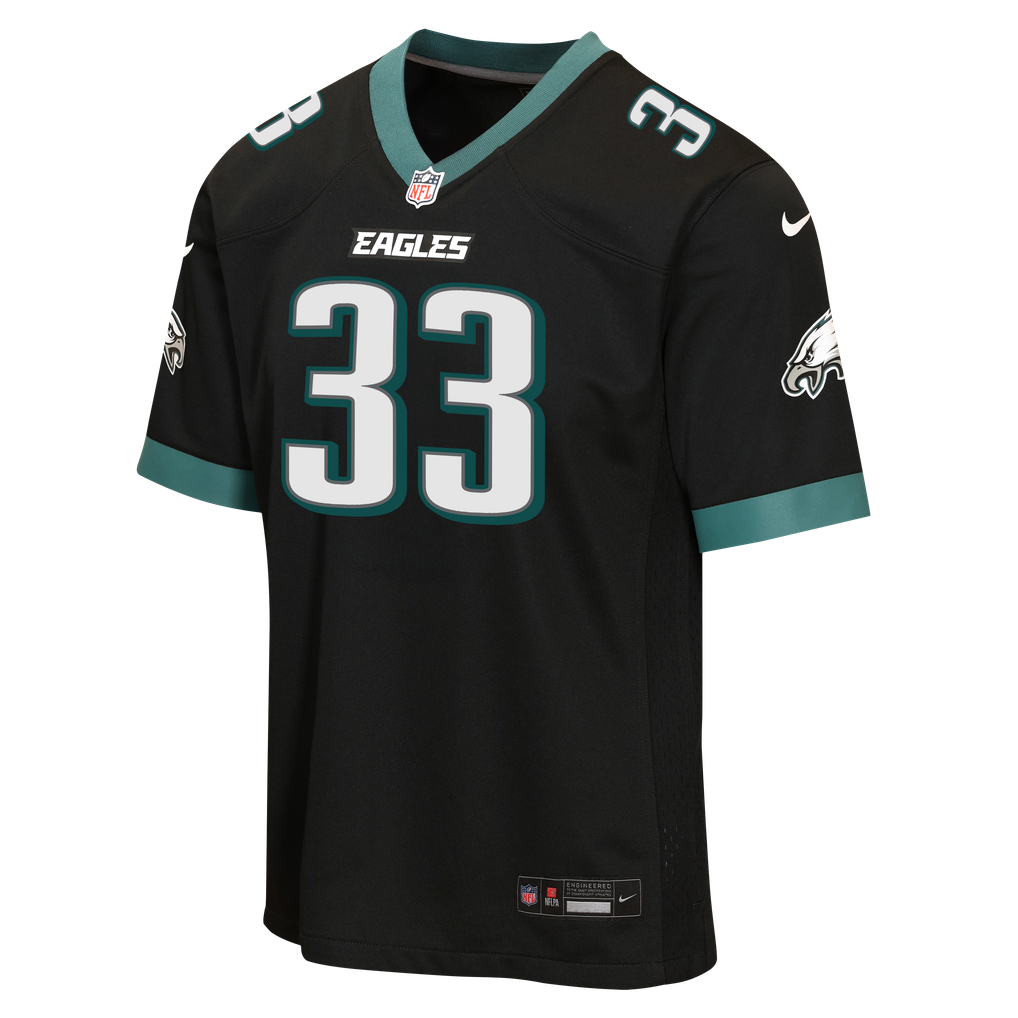Youth Philadelphia Eagles Cooper DeJean Black Alternate Game Jersey