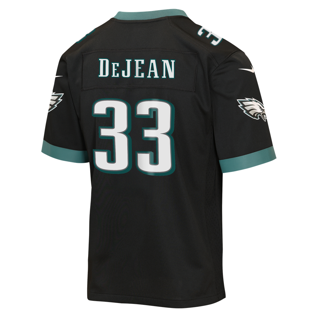 Youth Philadelphia Eagles Cooper DeJean Black Alternate Game Jersey
