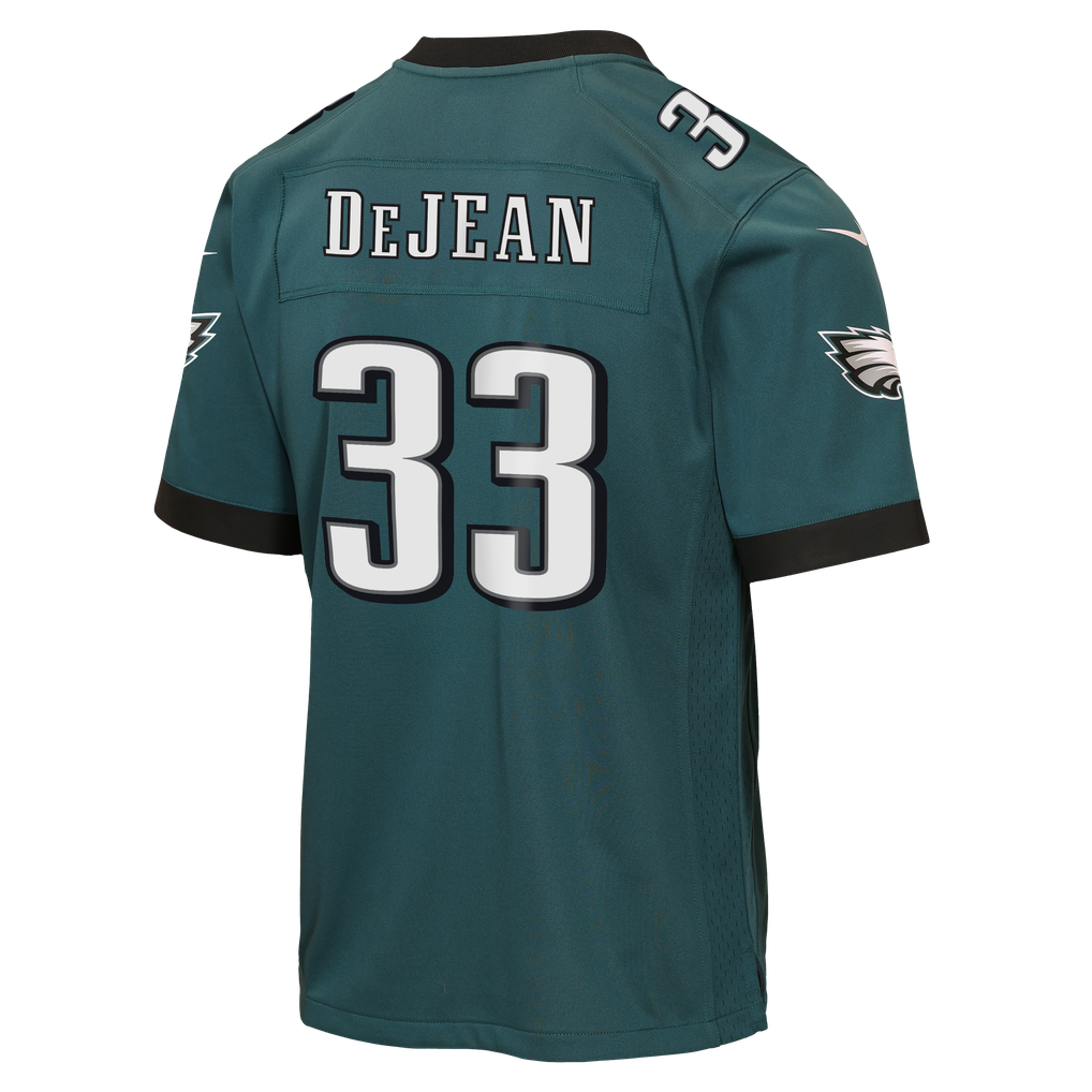 Youth Philadelphia Eagles Cooper DeJean Midnight Green Team Game Jersey